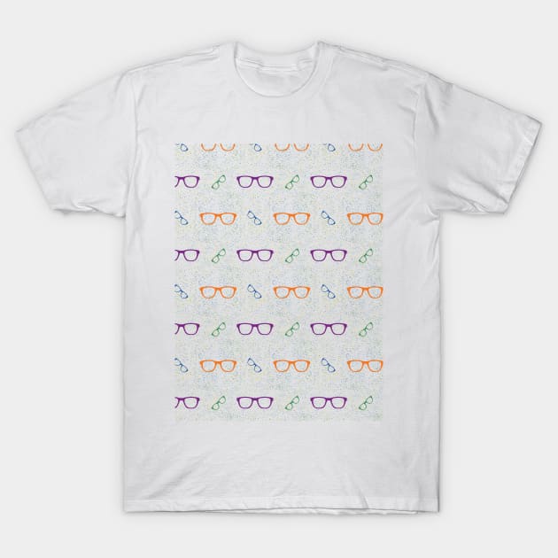 Glasses Pattern | 8 Colored T-Shirt by Oliveirallan